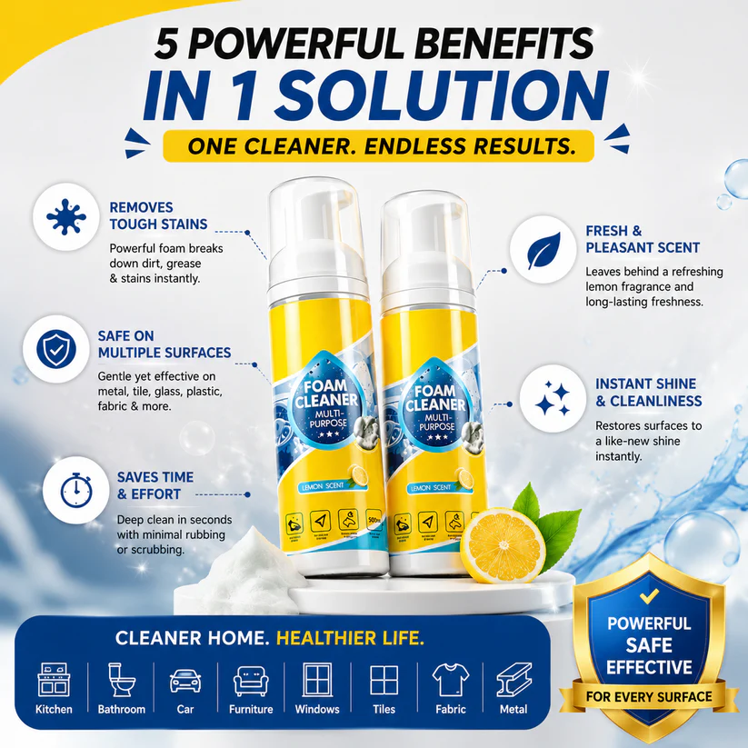 FINAL DAY: Buy 3 Get 3 FREE! Ultimate Car & Kitchen Foam Cleaner