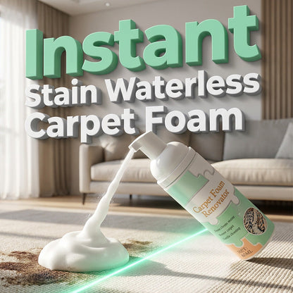 Last Day Special Price ! Buy 1 Get 1 FreeWaterless Carpet Foam Stain Remover with Towel