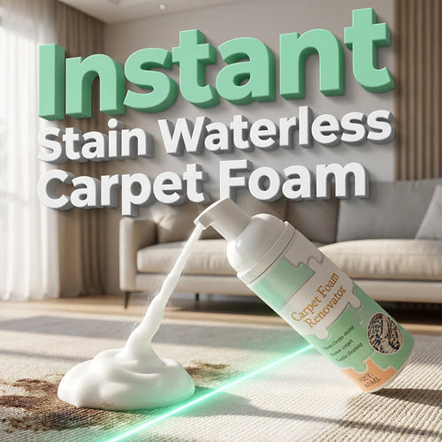 Last Day Special Price ! Buy 1 Get 1 FreeWaterless Carpet Foam Stain Remover with Towel